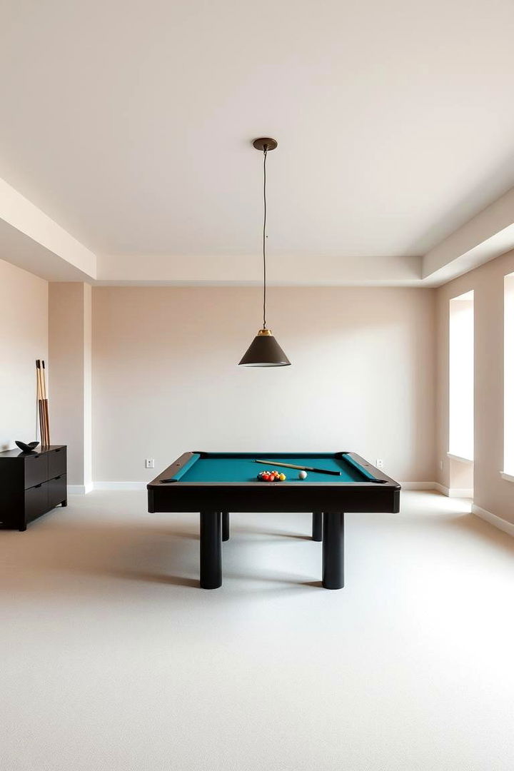 Minimalist Sophistication - 22 Pool Table Room Ideas