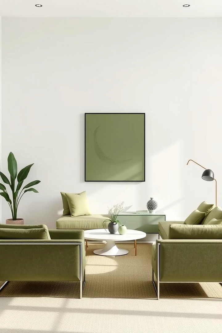 Minimalist Spaces Embracing Sage Accents - 22 Sage Green Paint Color Ideas