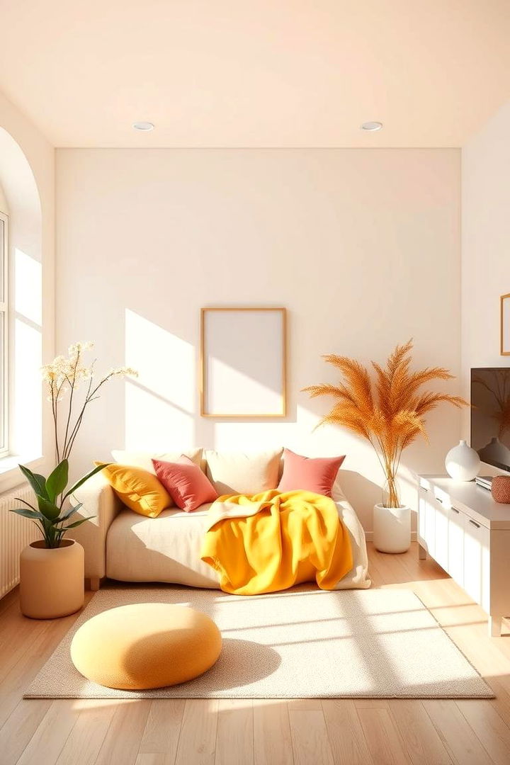 Minimalist Spaces Enhanced with Warm Tones - 22 How to Decorate With Yellow and Pink