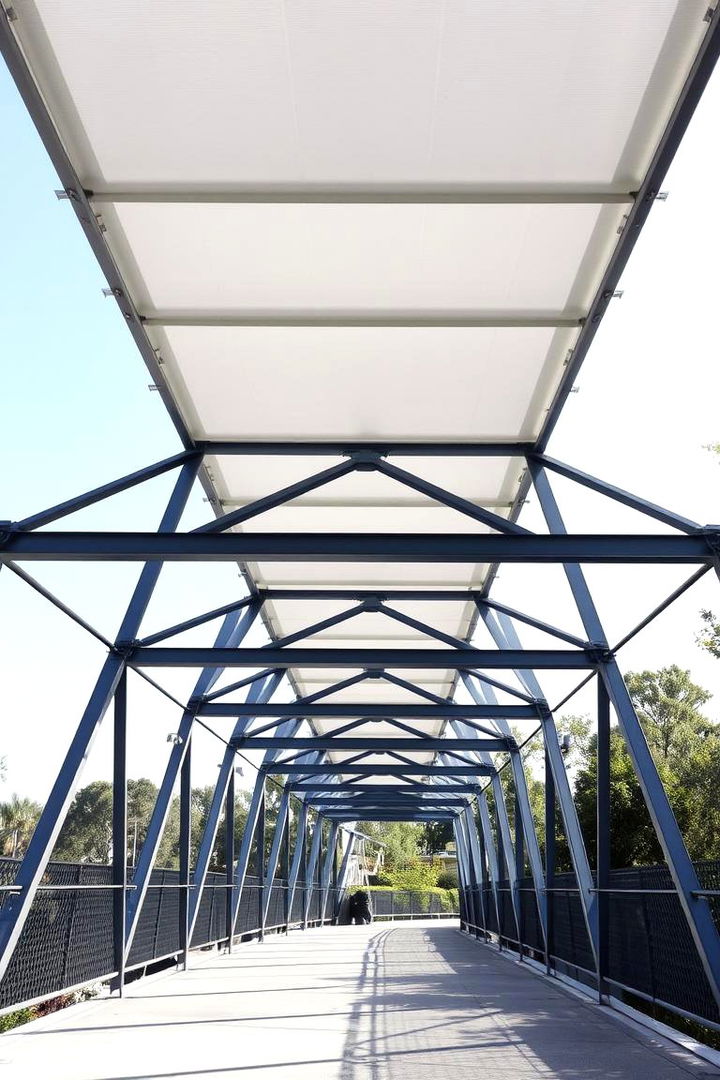Minimalist Steel Framework Walkways - 22 Covered Walkway Ideas