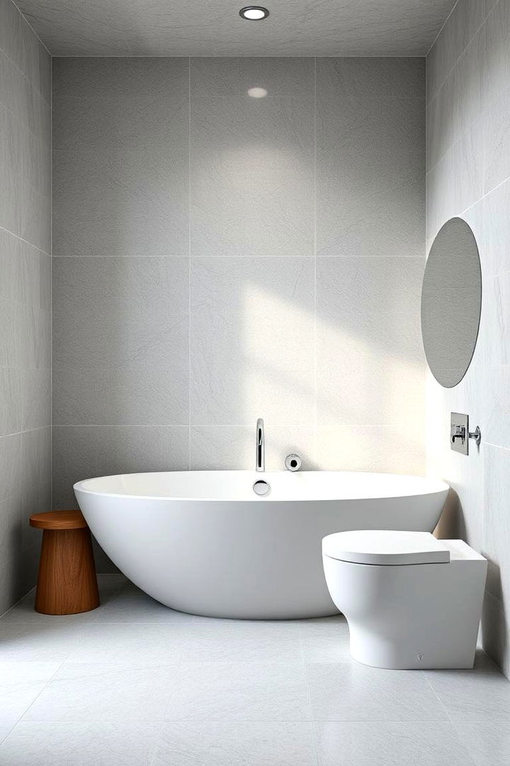 Minimalist Stone Look - 22 Stone Bathroom Ideas