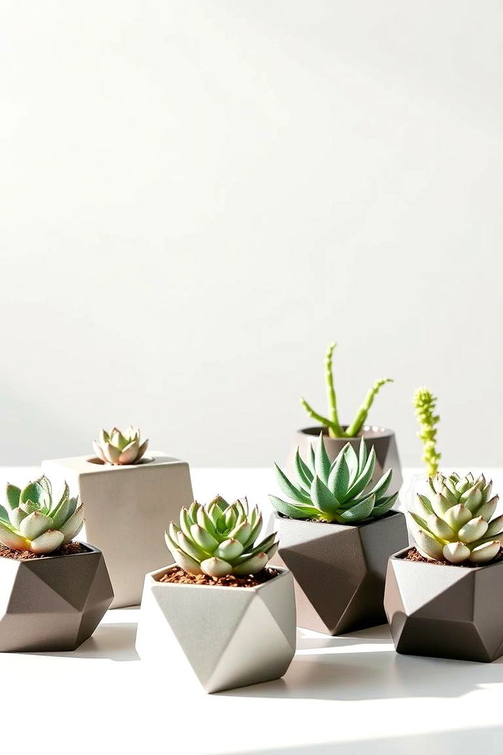 Minimalist Succulent Arrangements - 22 Ways Decorating With Plants