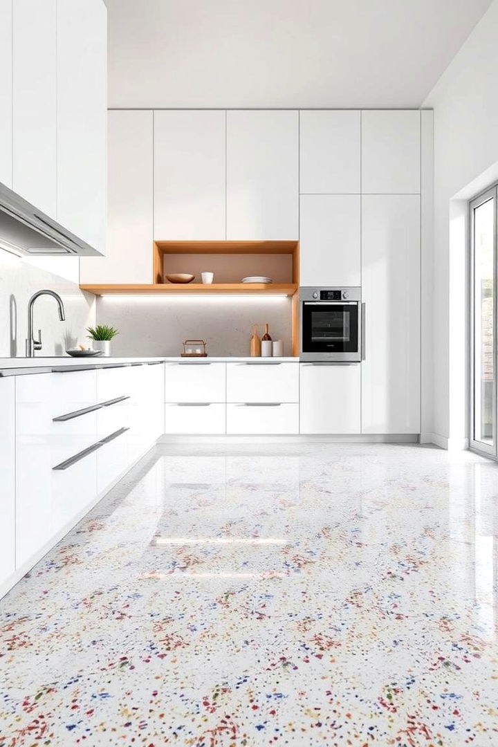 Minimalist Terrazzo Flooring - 22 Kitchen Flooring Ideas