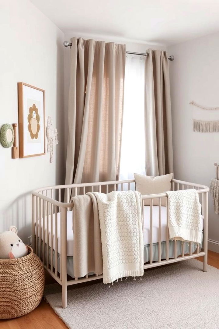 Minimalist Textiles for Comfort - 22 Minimalist Nursery Ideas