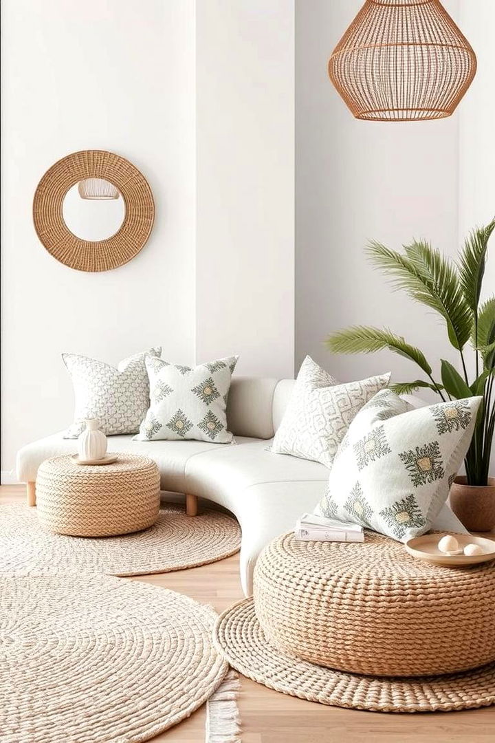 Minimalist Textures and Patterns - 22 Neutral Boho Living Room Ideas