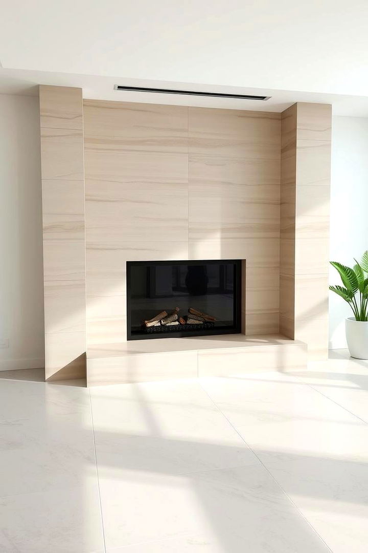 Minimalist Tile Design - 22 Fireplace Backsplash Ideas