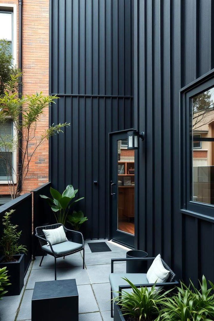 Minimalist Urban Retreat - 22 black siding house ideas