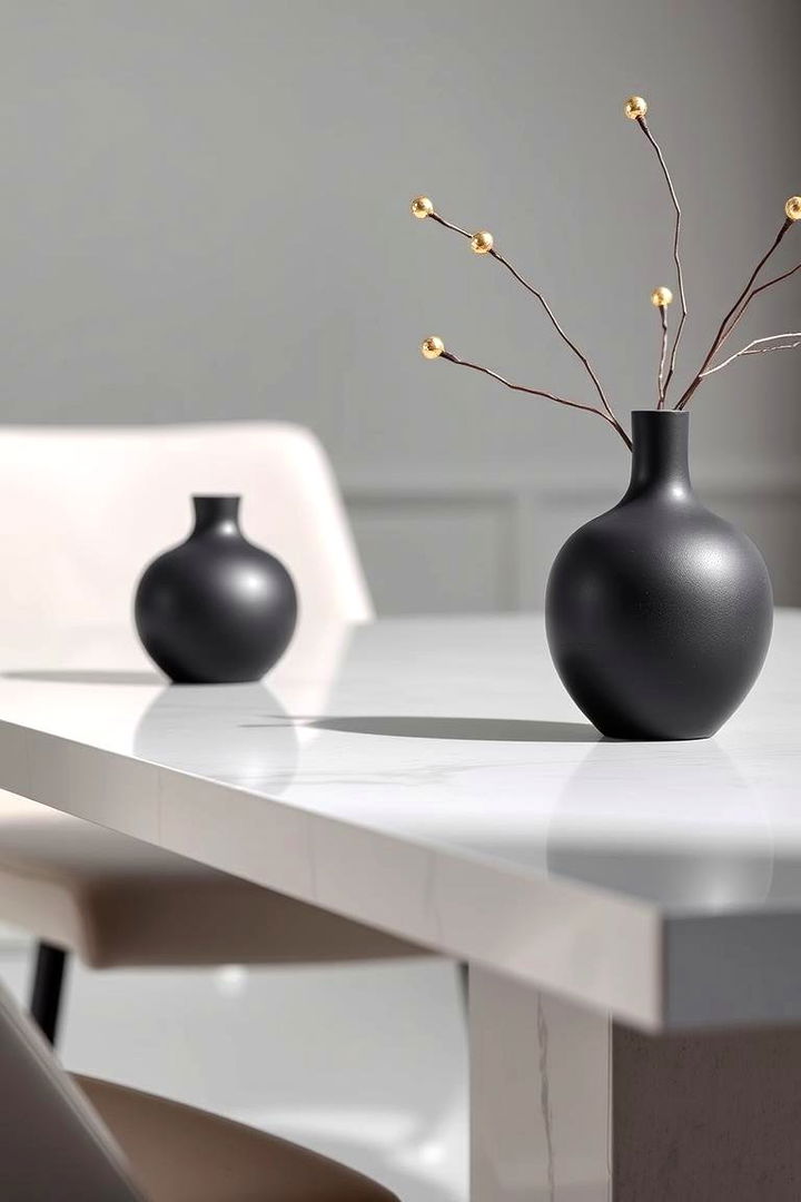 Minimalist Vase Fusion - 22 Black and Gold Centerpiece Ideas