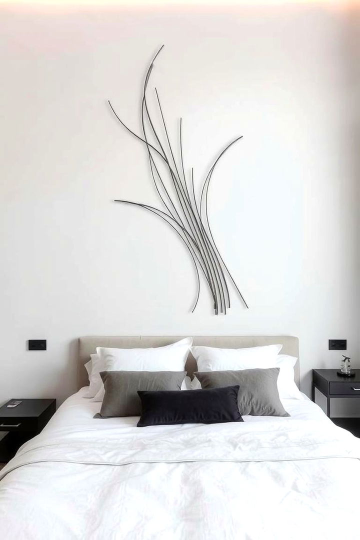 Minimalist Wall Sculptures - 22 No Headboard Ideas