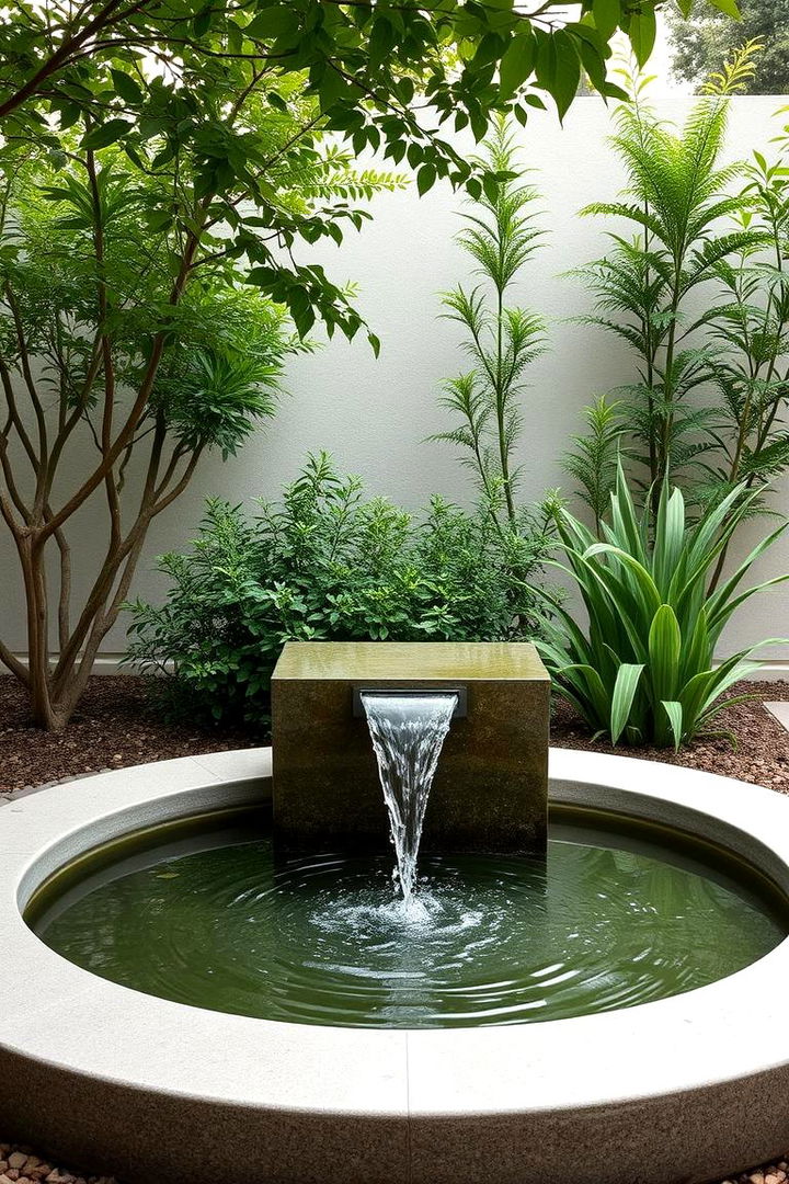 Minimalist Water Features - 22 Mid-century Modern Patio Ideas