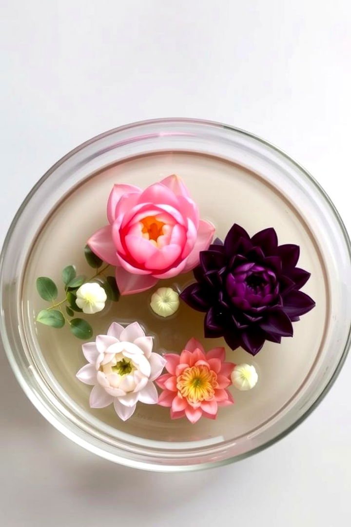 Minimalist Water Garden - 22 Floating Wedding Centerpiece Ideas