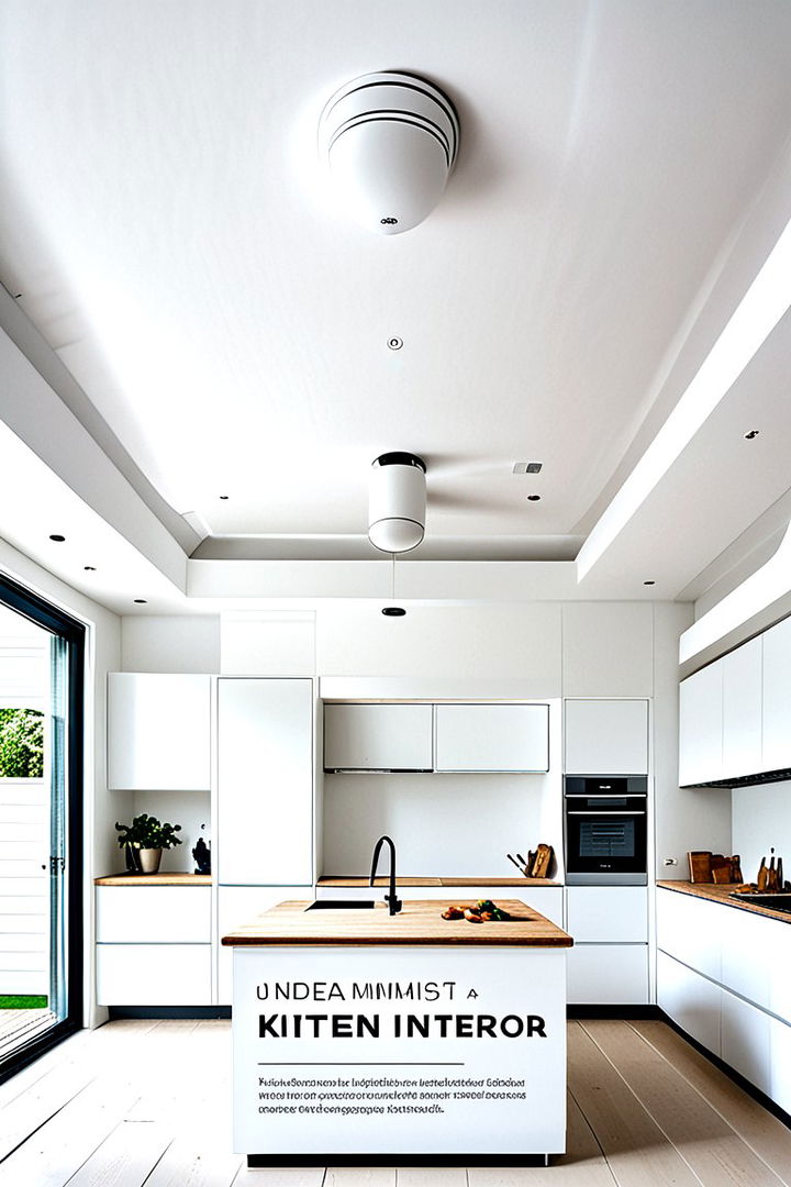 Minimalist White Blueprint - 22 Kitchen Ceiling Ideas