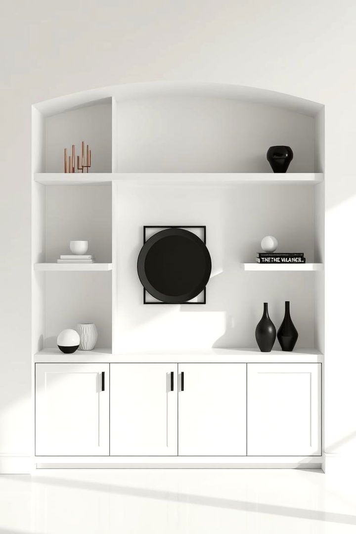 Minimalist White Elegance - 22 Shelf Decor Ideas