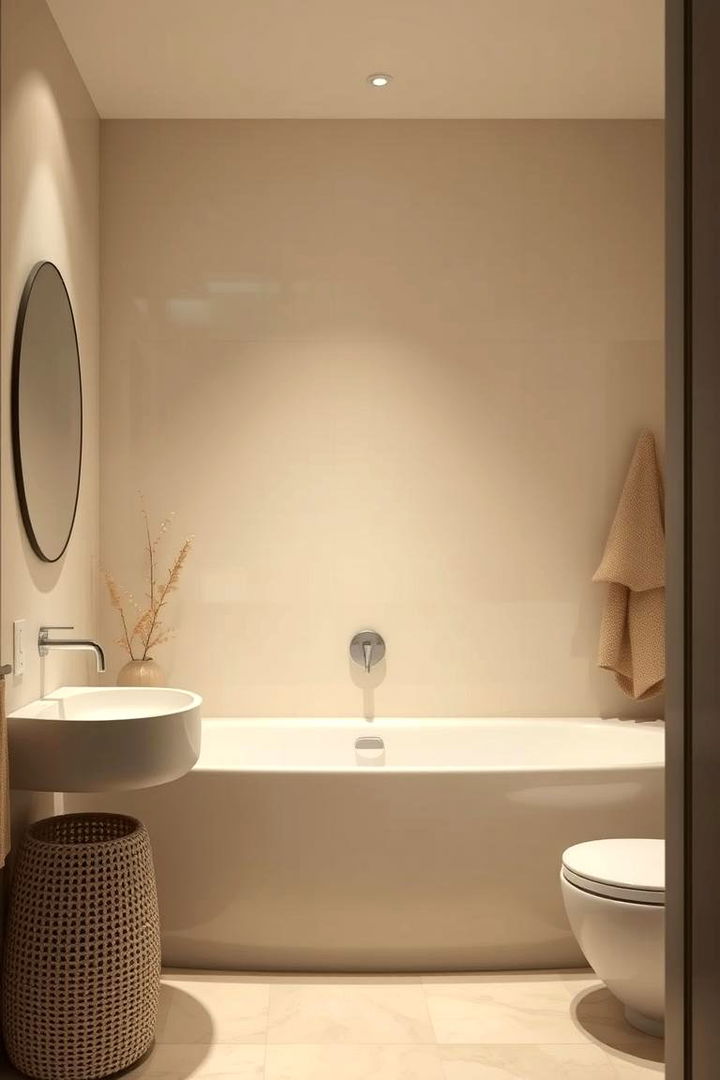 Minimalist Yet Warm Ensuite Bathroom - 22 Ensuite Bathroom Ideas