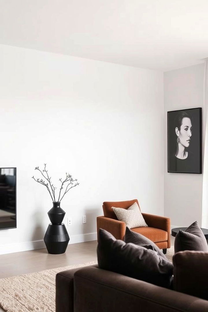 Minimalist with Bold Highlights - 22 Colorful Room Ideas