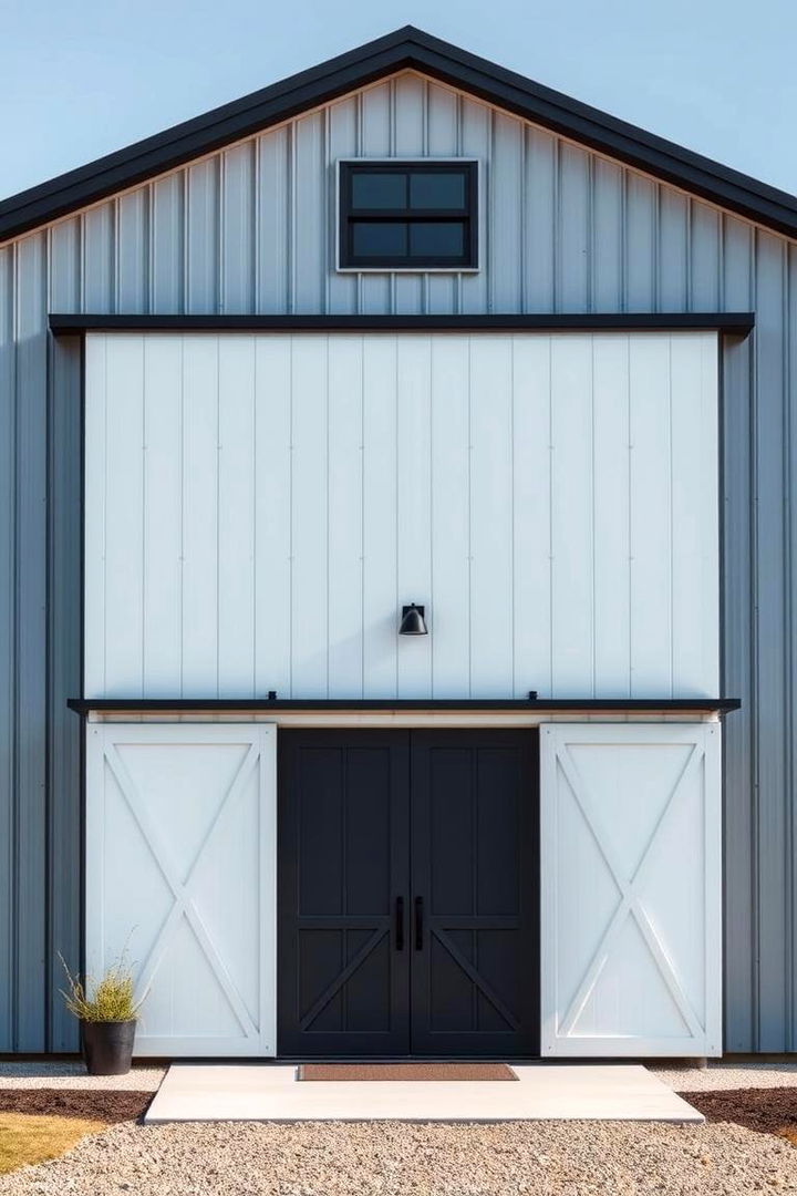 Minimalistic Barn Facade - 22 Barn House Exterior Ideas