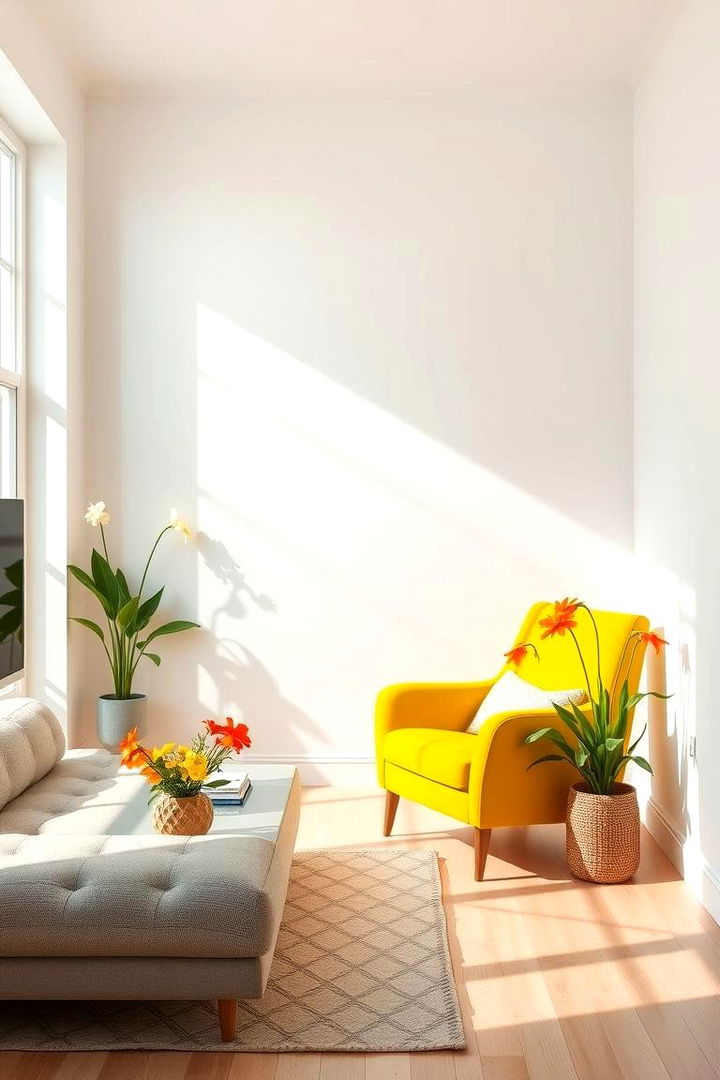 Minimalistic Decor with Spring Pops - 22 Spring Decor Ideas