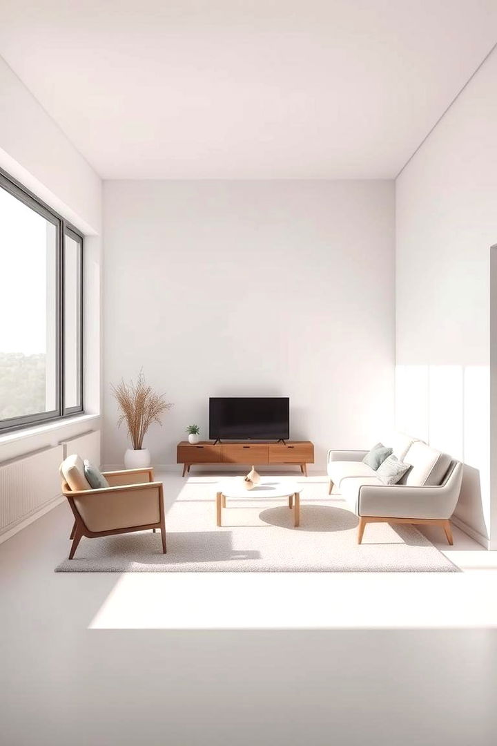 Minimalistic Monochrome Magic - 22 Monochromatic Living Room Ideas