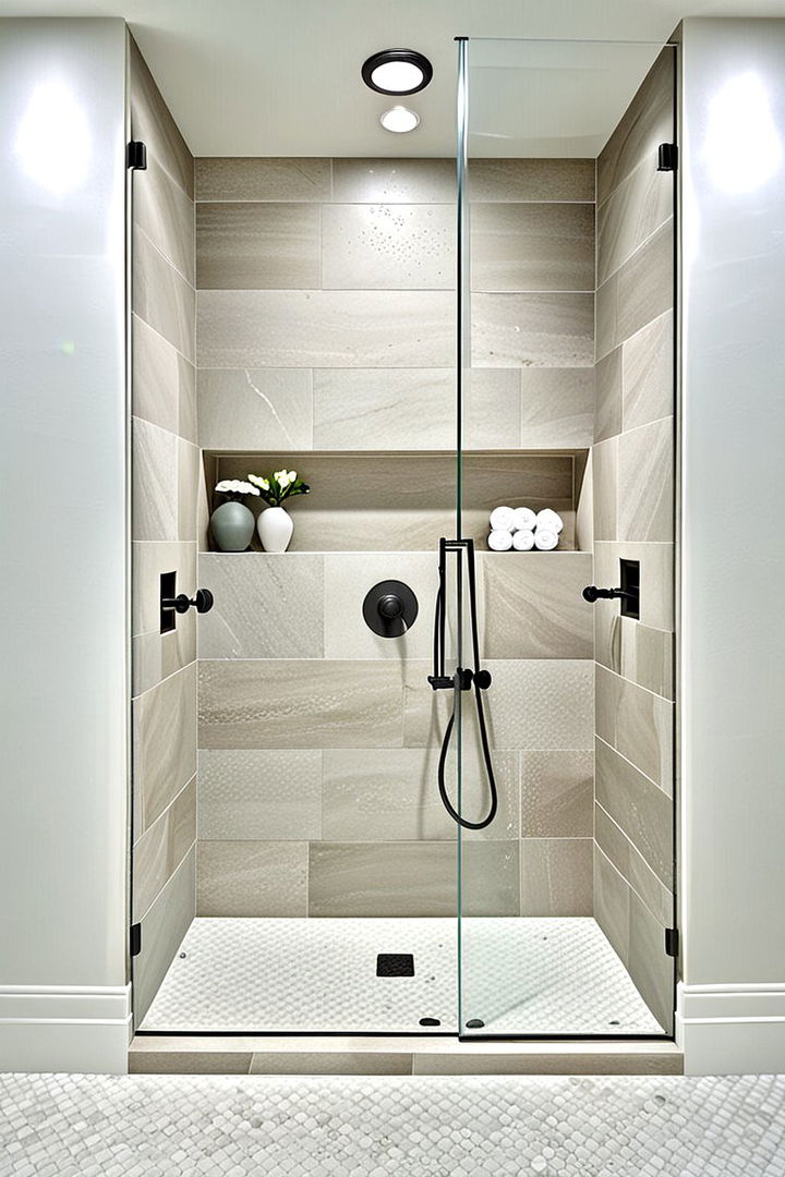 Minimalistic Recessed Niche - 22 Shower Niche Ideas