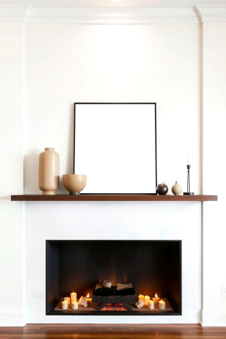 Minimalistic Sculptures - 22 Spring Mantel Decor Ideas