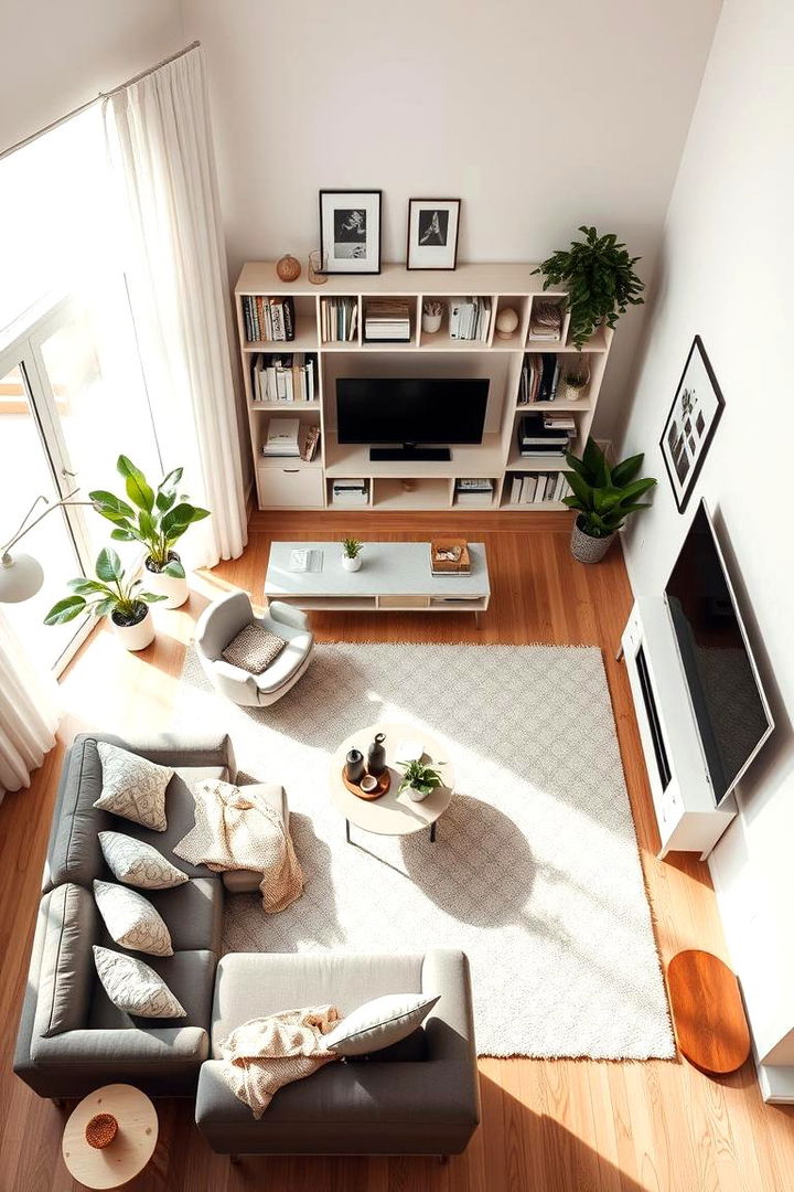 Minimizing Clutter - 22 Simple Living Room Ideas