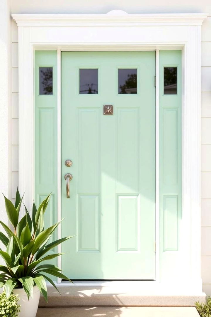 Mint Fresh Appeal - 22 Green Front Door Ideas