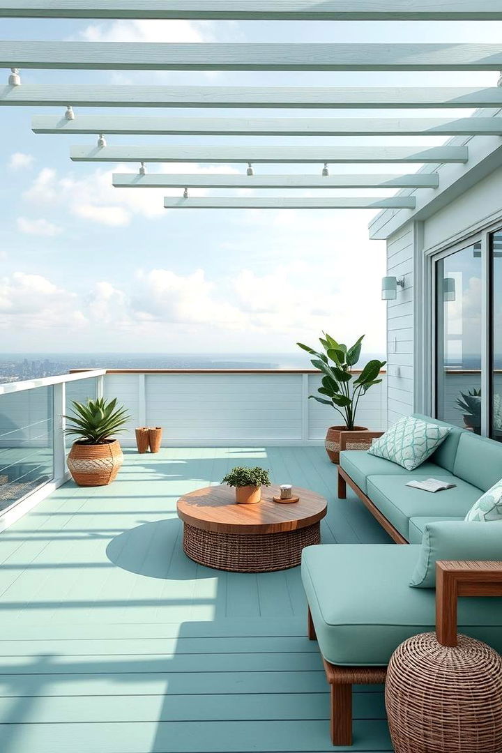 Mint Green Freshness - 22 Deck Color Ideas