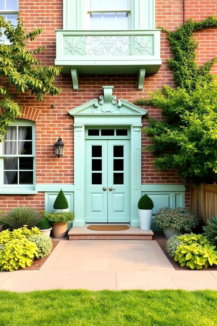 Mint Green Refresh - 22 Exterior Brick Paint Color Ideas