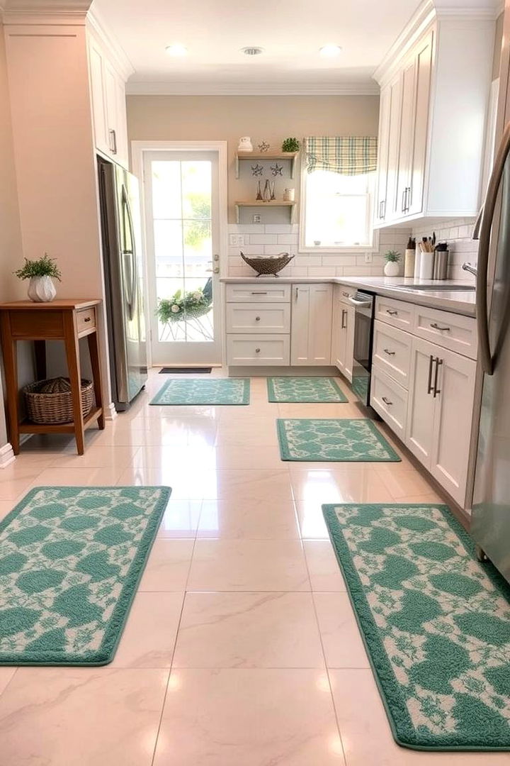 Mint Kitchen Rugs and Mats - 22 Mint Kitchen Decor Ideas