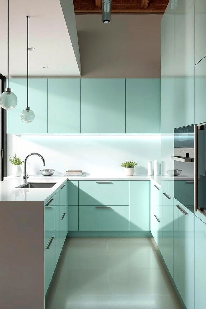 Mint Minimalist Designs - 22 Mint Kitchen Decor Ideas