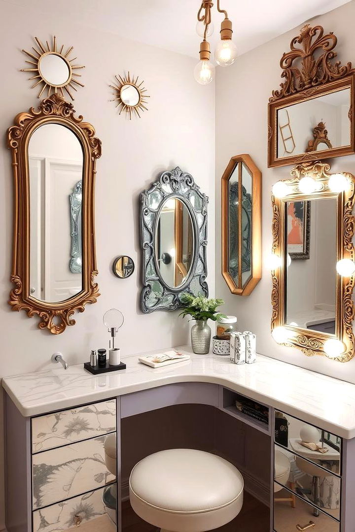 Mirror Art Showcase - 22 Vanity Room Ideas