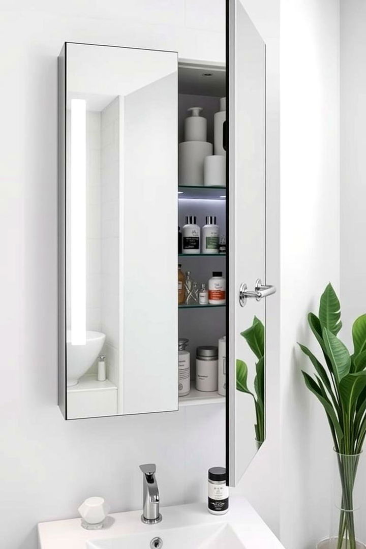 Mirror Cabinets - 22 Small Bathroom Storage Ideas