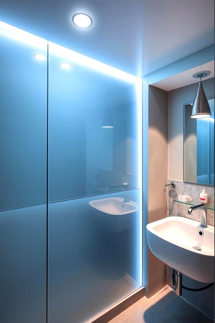 Mirrored Accent Panel - 22 Basement Accent Wall Ideas
