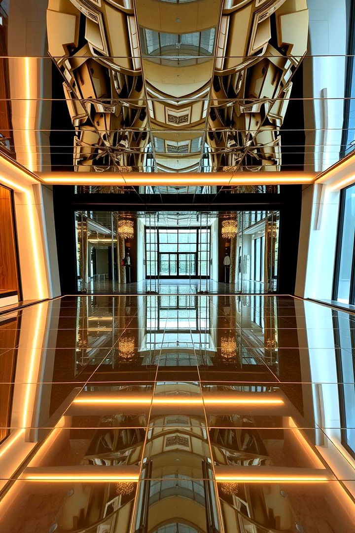 Mirrored Ceiling Effects for Amplified Space - 22 Living Room Ceiling Ideas