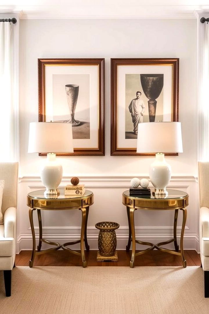 Mirrored Decor Accents - 22 Symmetrical Living Room Ideas