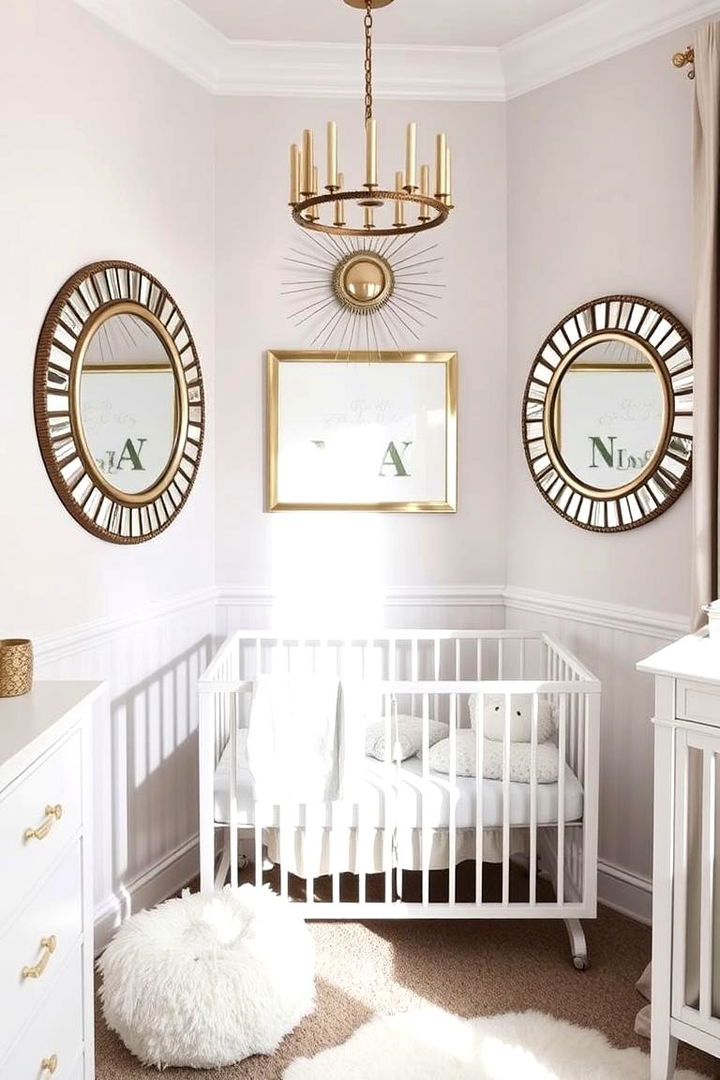 Mirrored Decor for Balance - 22 Twin Nursery Ideas
