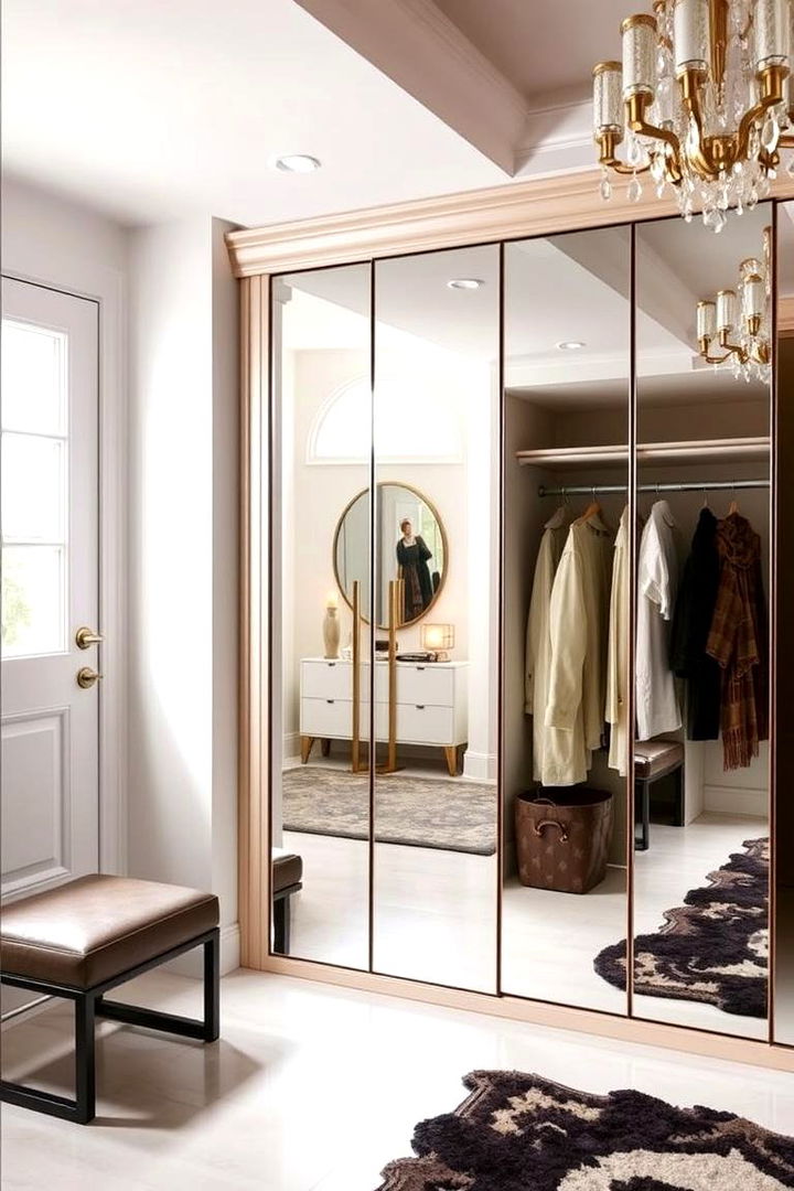 Mirrored Door Enhancements - 22 Coat Closet Ideas