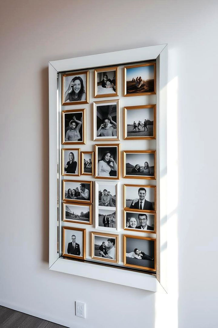 Mirrored Reflection Wall - 22 Photo Wall Ideas