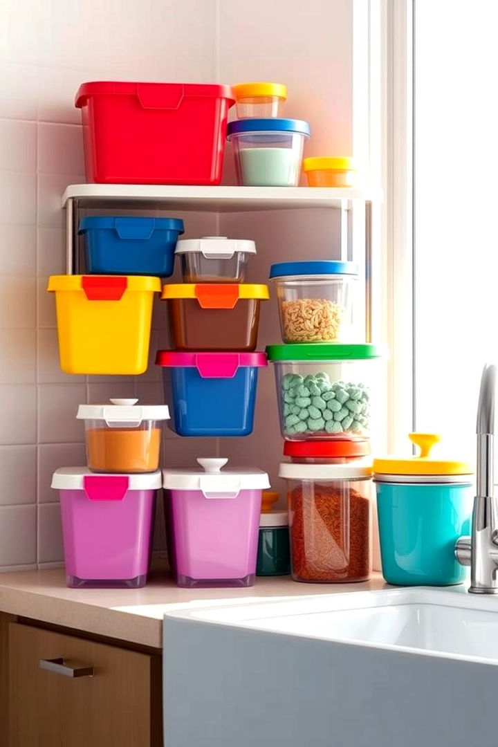 Mix and Match Container Systems - 22 Pedestal Sink Storage Ideas