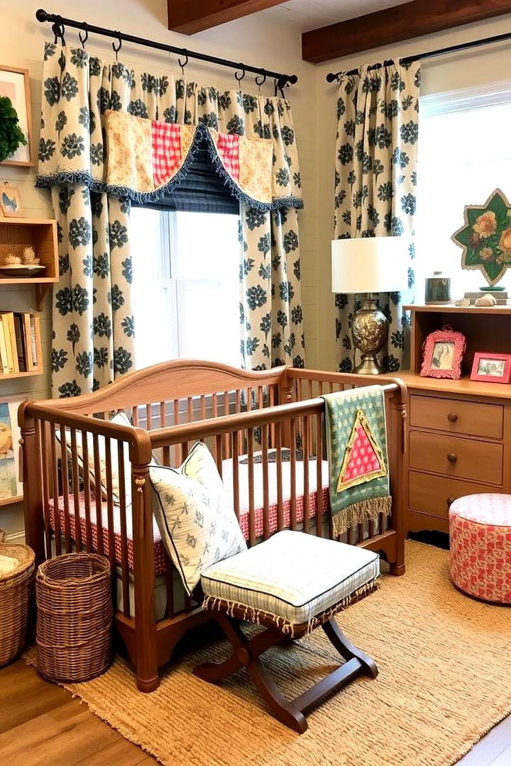 Mix and Match Pattern Play - 22 Farmhouse Nursery Ideas