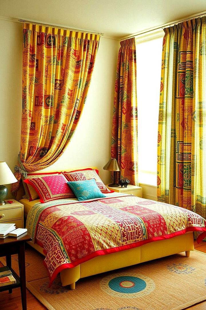 Mix and Match Textiles - 22 70s Bedroom Decor Ideas