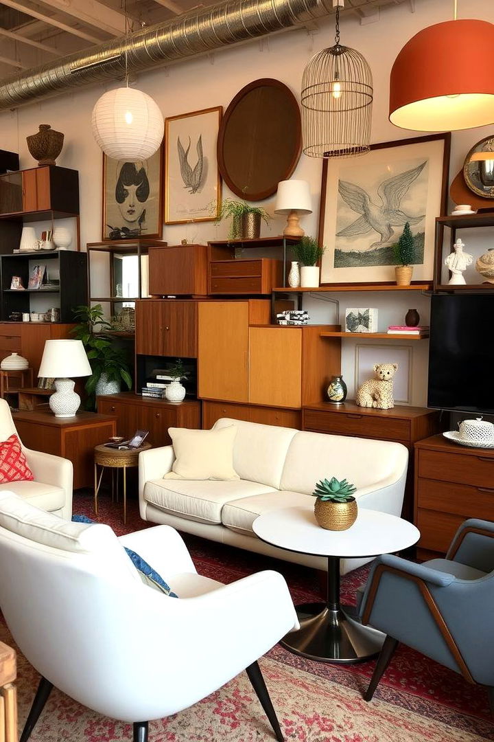 Mix of Vintage and Contemporary Pieces - 22 Mid-Century Modern Living Room Ideas