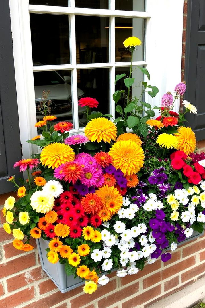 Mixed Annuals and Perennials for a Full Bloom - 22 Fall Window Box Ideas
