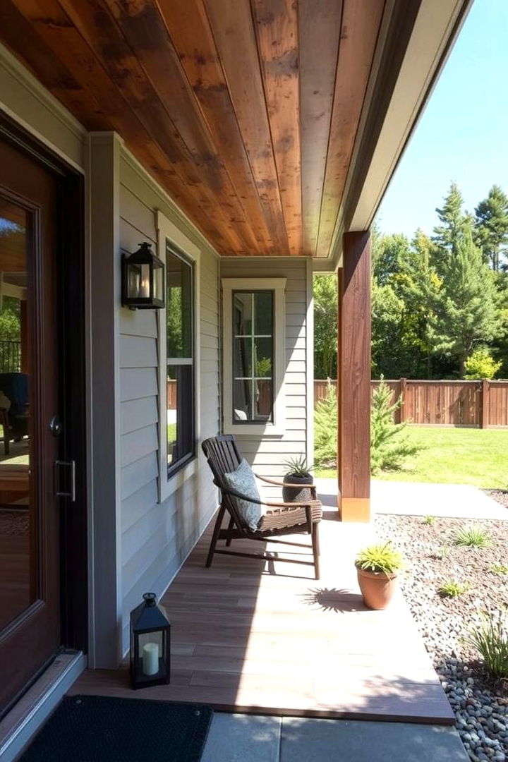 Mixed Material Accents - 22 Small Porch Ideas