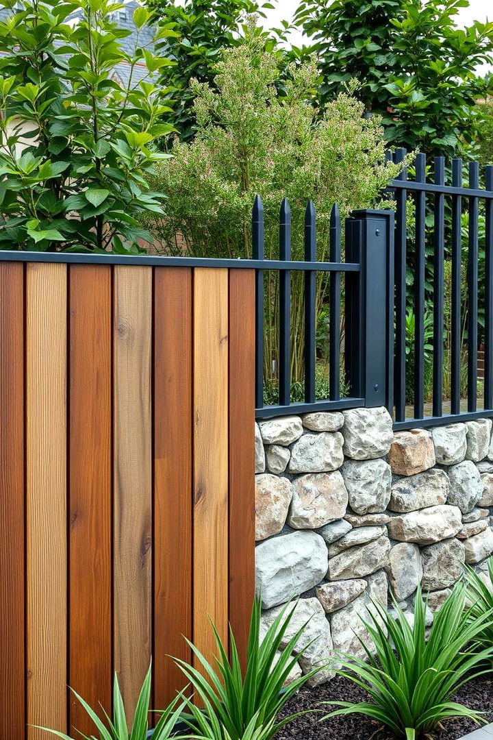 Mixed Material Barriers - 22 Outdoor Privacy Screen Ideas