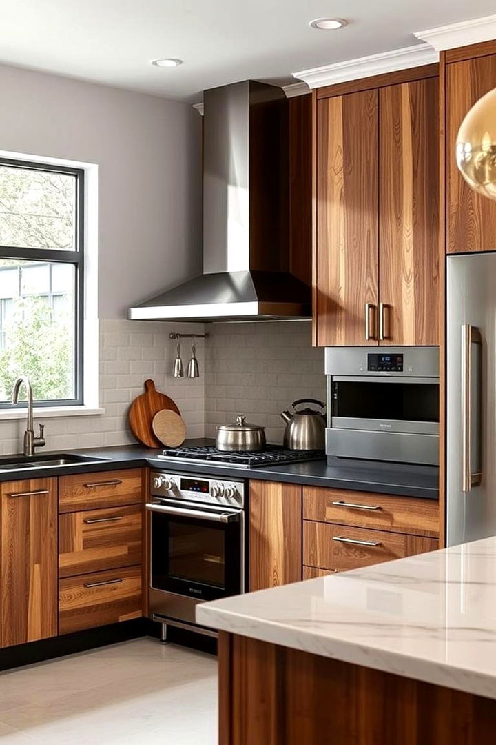 Mixed Material Cabinets - 22 Kitchen Cabinet Ideas