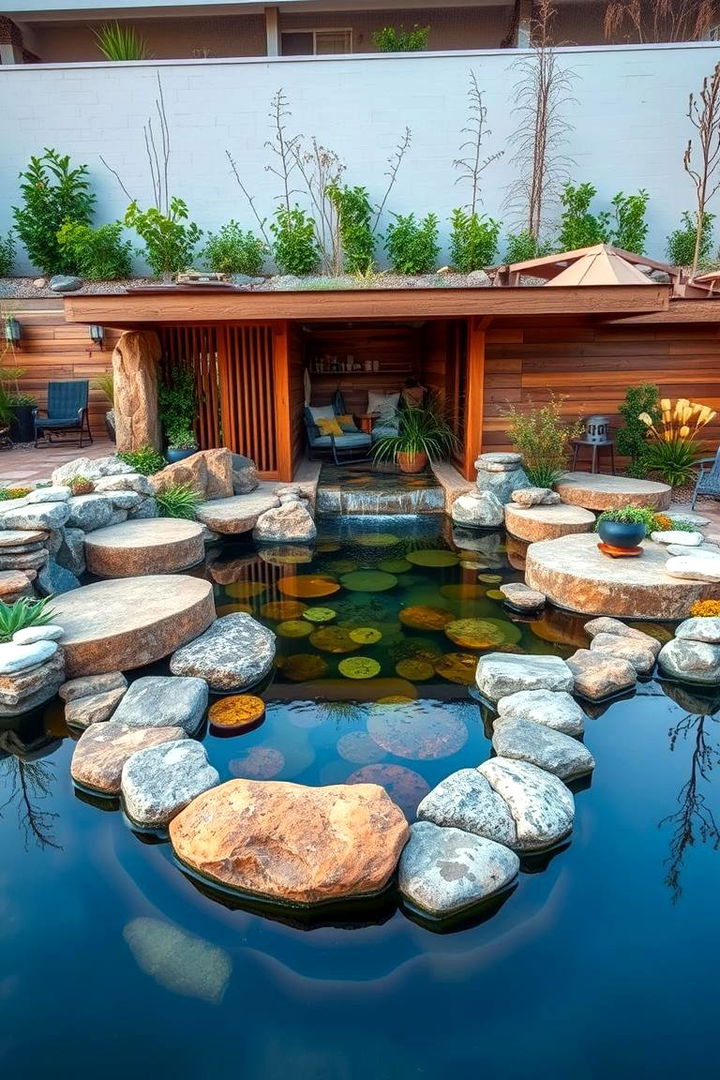 Mixed Material Combination - 22 Pond Edging Ideas