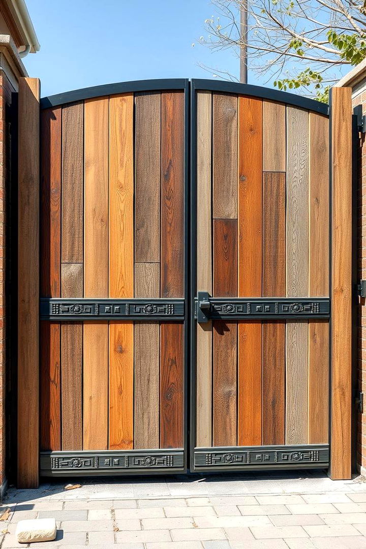 Mixed Material Creativity - 22 Front Door Gate Ideas
