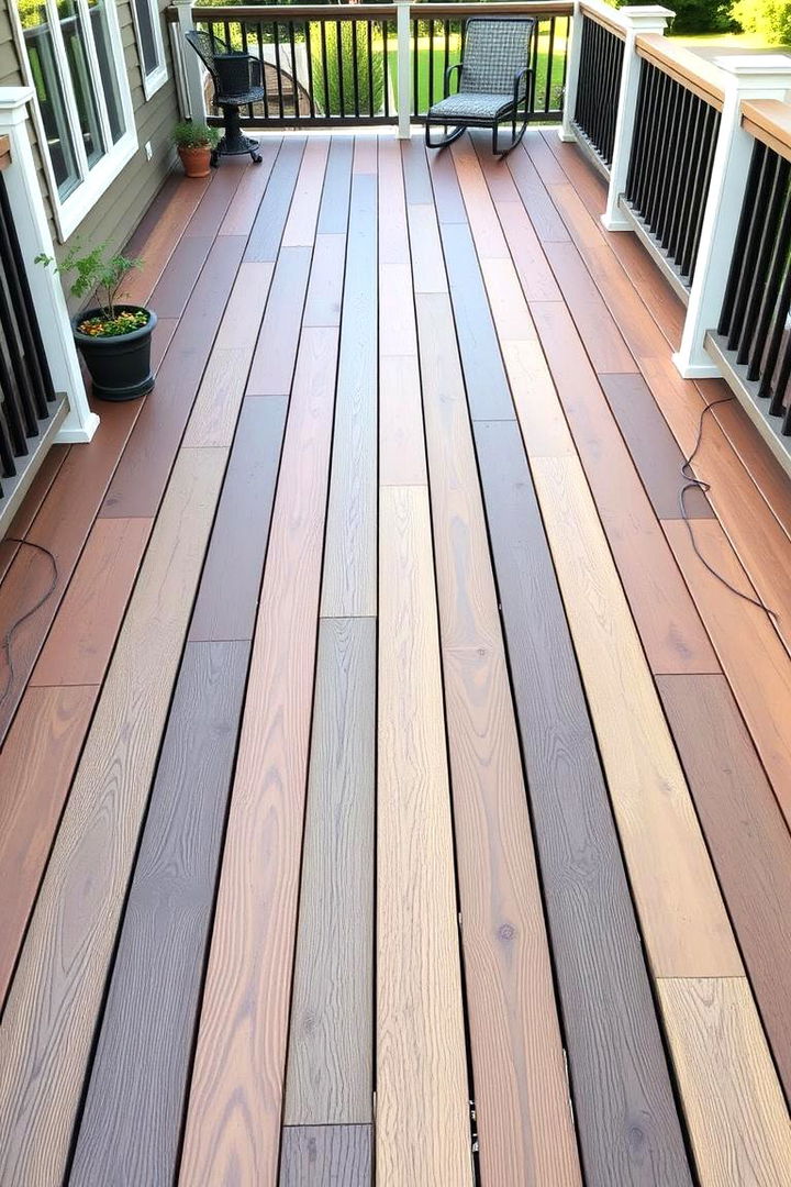 Mixed Material Decking - 22 Deck Flooring Ideas