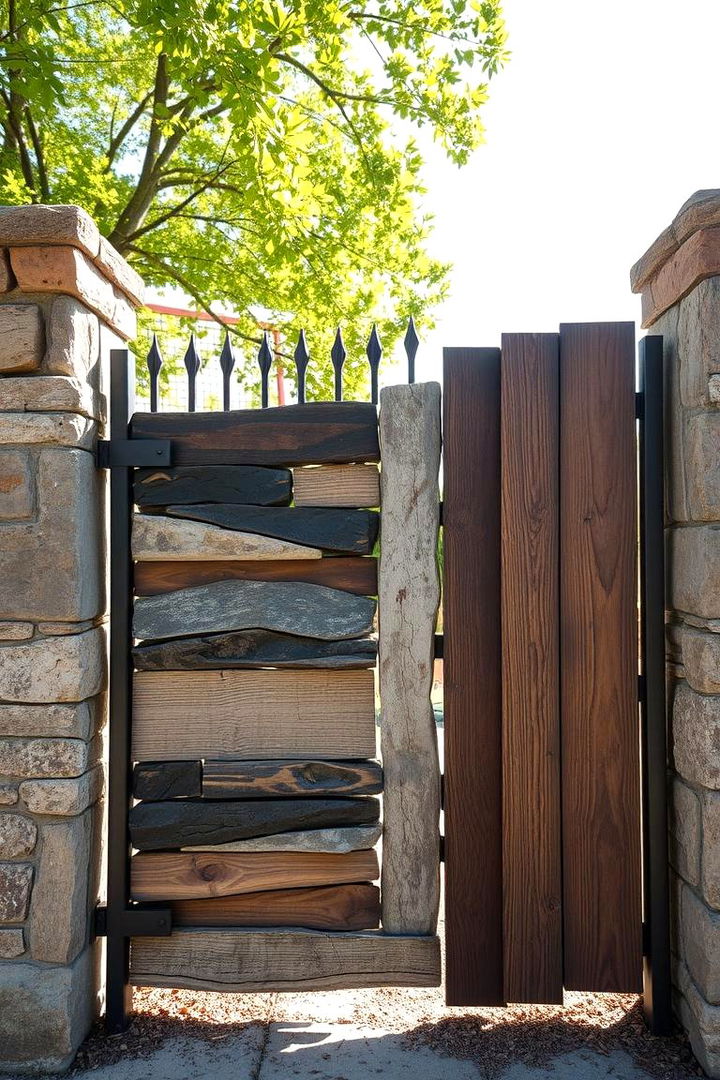 Mixed Material Fusion - 22 Front Gate Ideas